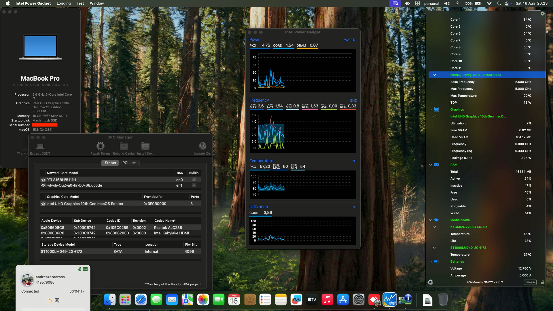 HP Pavilion Gaming 15 DK1041TX [CometLake   Intel UHD 630 + I2C]   OpenCore 1